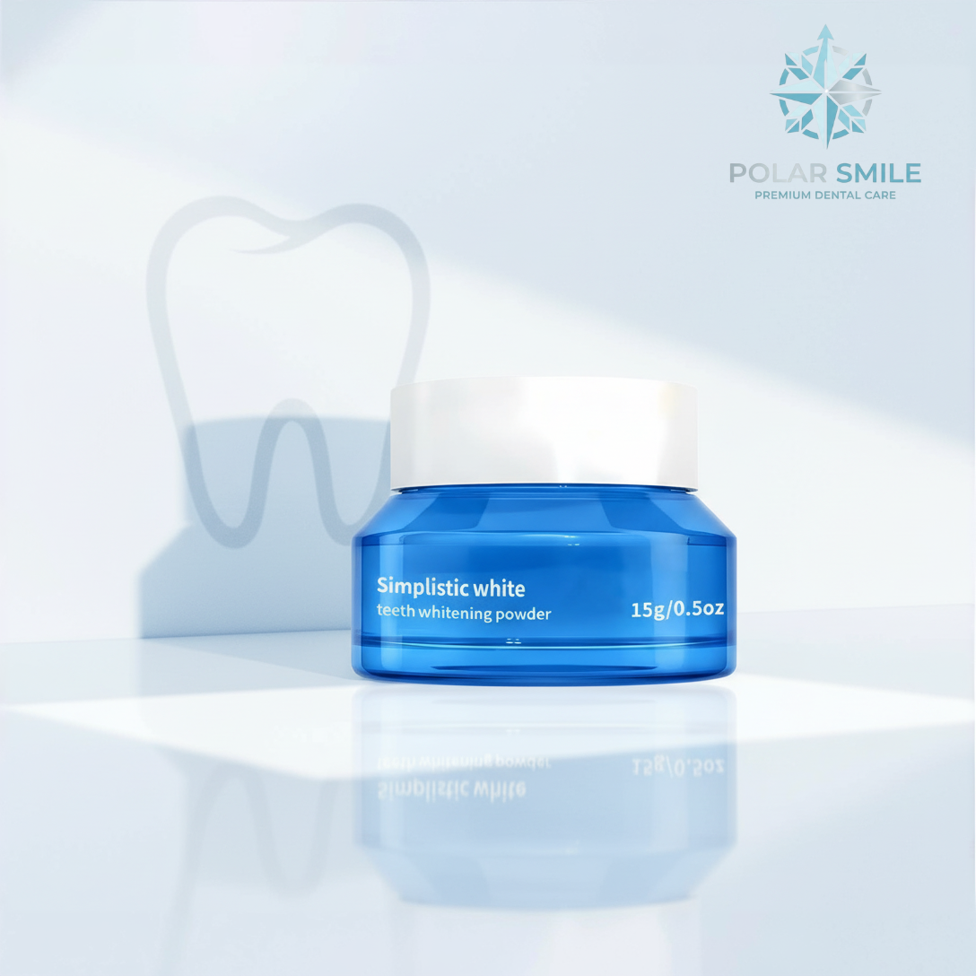 Polar Smile™ – Gentle, Peroxide-Free Teeth Whitening Powder